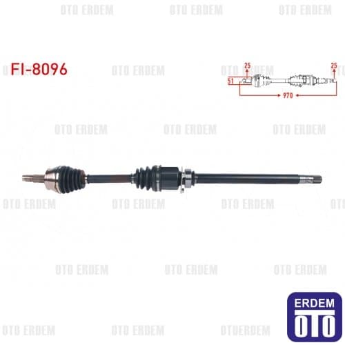 Fiat Egea Aks Sağ Ön Komple 1.4 T-Jet 2015 FI-8096
