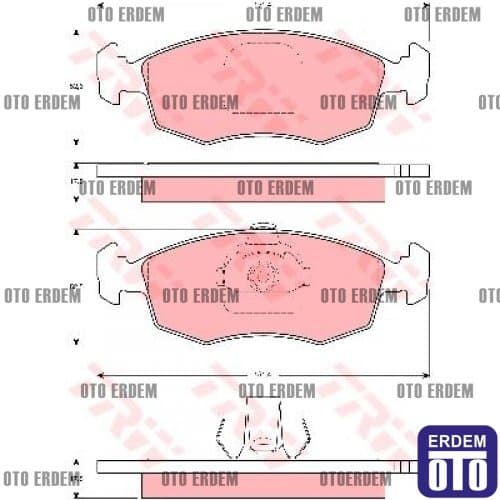 Fiat Doblo Ön Fren Balatası Takımı MGA 2001-2005 55170904