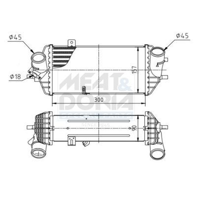 TURBO RADYATORU I20 I30 CEED RIO SOUL - VALEO - OEM 28271-2A740