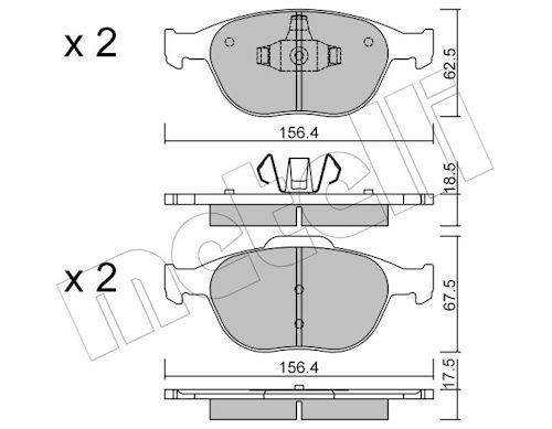 FREN BALATASI ON FIESTA 1.4TDCI ABSLI 00=> FUSION 02=> MAZDA 121 96=> MAZDA 2 03=> - VALEO - OEM 1355950