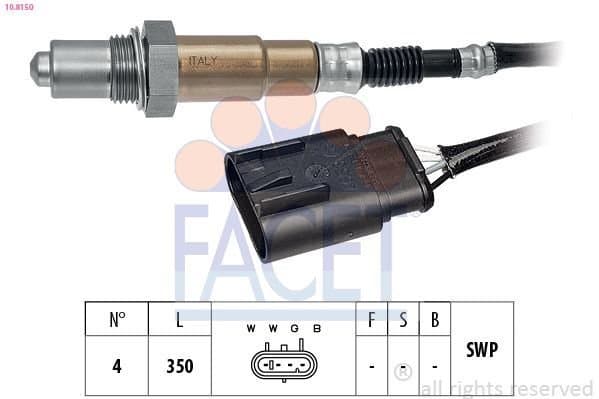 Oksijen (Lambda) Sensörü  FIAT ORJINAL 55201610