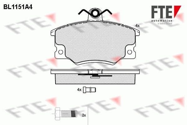 Fren Disk Balata Ön FIAT ORJINAL 5892735E