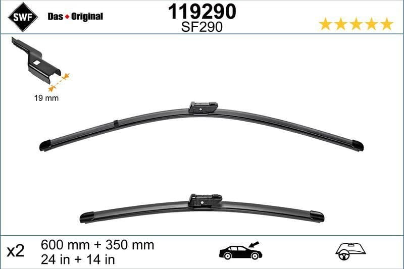 Silecek Süpürgesi Ön   FIAT ORJINAL 6000630090