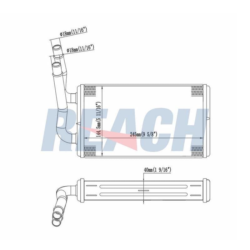 Kalorifer Radyatörü  FORD ORJINAL 6C1118B539AA