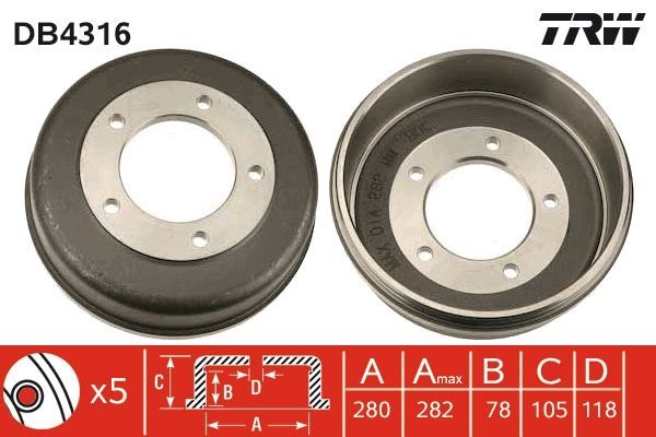 ARKA FREN KAMPANA CORSA C (01>11) ABS'SİZ - GM - OEM 9196287
