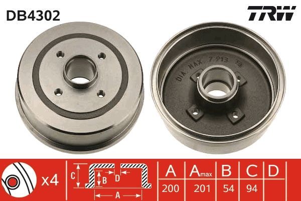ARKA FREN KAMPANA CORSA C (01>11) ABS'Lİ - GM - OEM 9196290