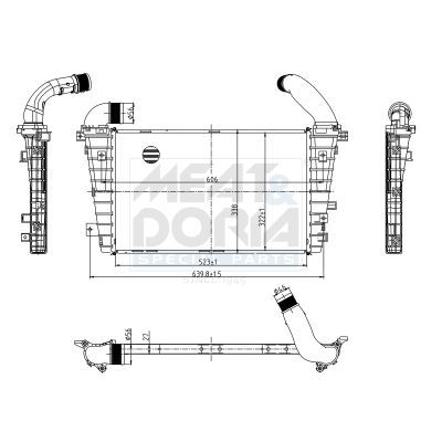 INTERCOOLER ASTRA H - VAUXHALL ASTRA Mk V - KALE - OEM 6302060