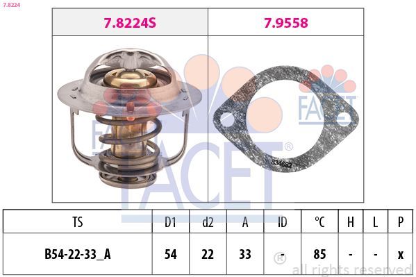 TERMOSTAT — VALEO VAL-820152 - VALEO - OEM 19301-PLZ-D00