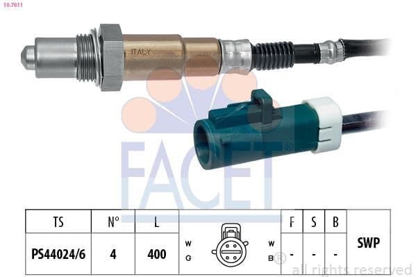 Oksijen (Lambda) Sensörü  FORD ORJINAL 98AB9F472BB