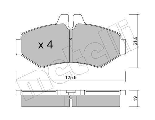 Fren Disk Balata Arka MERCEDES ORJINAL A0084204420