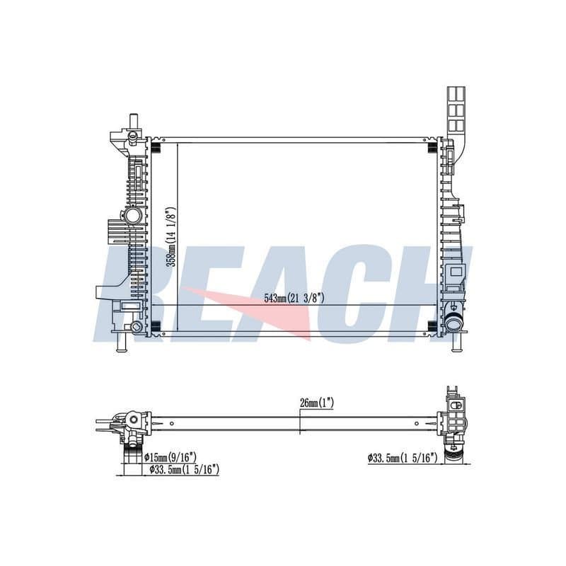 Su Radyatörü  FORD ORJINAL BV618005BD
