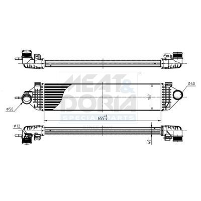 TURBO RADYATORU C-MAX MONDEO FOCUS TRANSIT - VALEO - OEM 1699563
