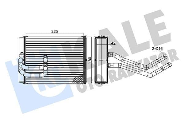 Kalorifer Radyatörü FORD ORJINAL DC4618476BA