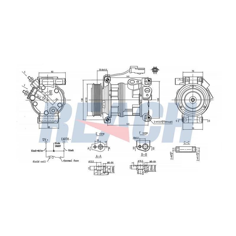 Klima Kompresörü  FIAT ORJINAL K55111417AE