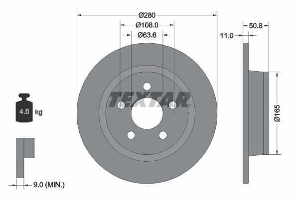 Fren Disk Ayna Arka Sağ ve Sol FORD ORJINAL KV6C2A315BC