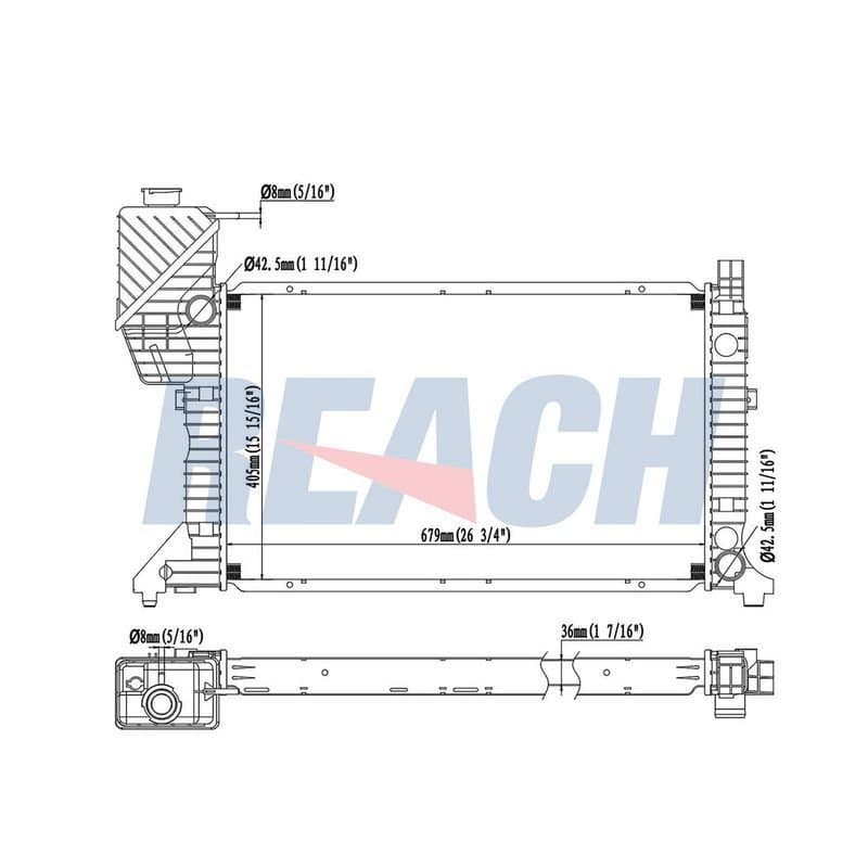Su Radyatörü  FORD ORJINAL PZ318005AC