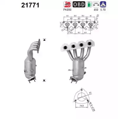 Manifold Egzoz  FIAT ORJINAL 55559312