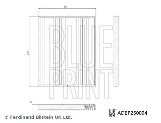 KABİN FİLTRESİMAXUS MAXUS DELIVER 9 (SV6) EV90 (SH5) V90 (SH5) V90 (SH6) V90 BUS (SH6) EDELIVER 9 (S V6) - BLUEPRINT - OEM C00074198