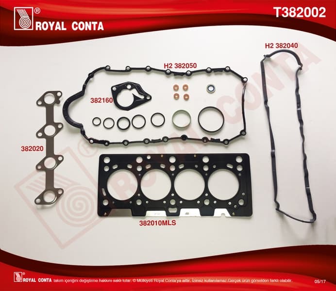 MOTOR TAKIM CONTA ÇOK KATLI ÇELİK CLIO-MGN-KNG 1.5...
