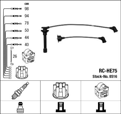 RC-HE75 ATEŞLEME KABLOSU - NGK