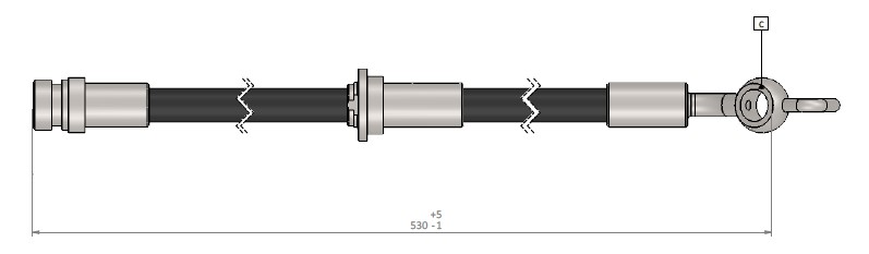 FREN HORTUMU ön Swift III 05- - CAVO - OEM 5155062J00