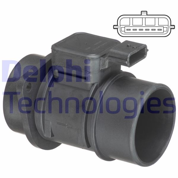 HAVA AKIŞMETRE (DEBİMETRE) DACIA LOGAN 04> DUSTER 10> SANDERO 08> RENAULT CLIO II 03> KANGOO 05> CLIO SYMBOL I 03> 1.5DCI K9K - DELPHI - OEM 8200280056