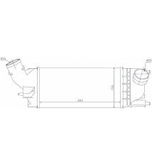 TURBO SOĞUTUCU RADYATÖR — PSA 0384.K8 - PSA - OEM 0384.K8
