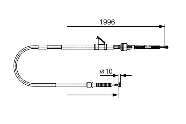 FREN TELİ. 1995 MM — BOSCH 1987482068 - BOSCH