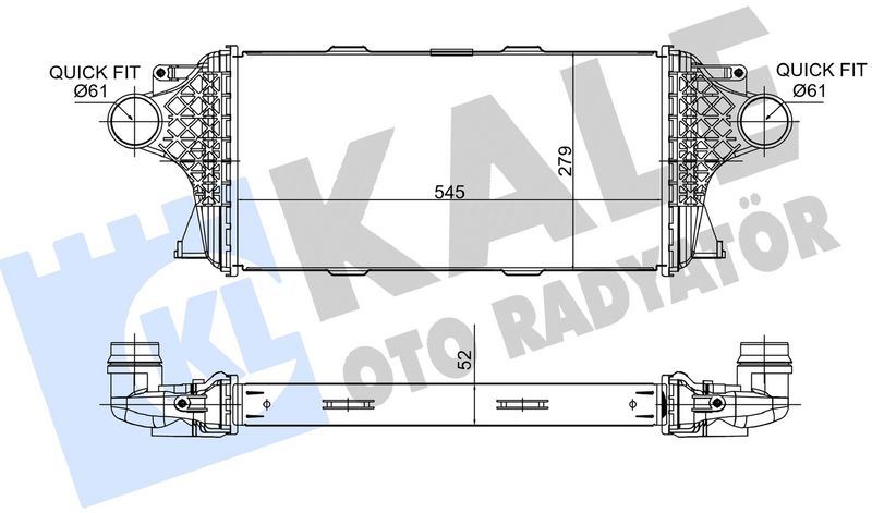 TURBOSARJ RADYATORU MERCEDES W166 X166 C292 - KALE - OEM A0995002800
