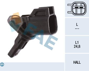 ABS SENSÖRÜ (KABLOSUZ) FOCUS II 04>CMAX-GALAXY-KUGA-MONDEO-SMAX 07>VOLVO C30 06>V40 12>V50 ESP`SİZ - FAE - OEM 3M5T2B372AB