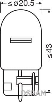 AMPUL 12V 93 SINYAL 21W DİPSİZ (TEK FLAMA) -SARI-