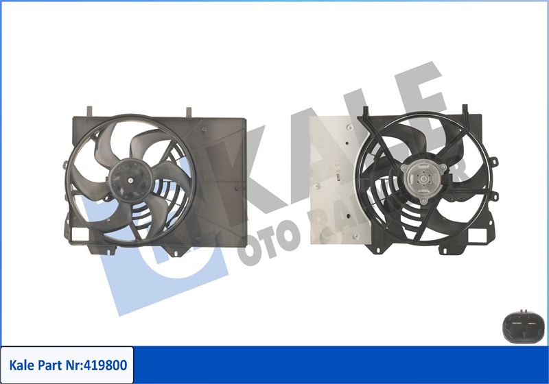 FAN MOTORU DAVLUMBAZLI P301 C3 C4 DV4 DV6 1.2 - KALE - OEM 1253.H5