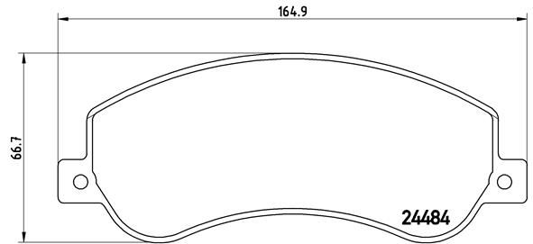 ON FREN BALATASI TRANSIT V348 06>14 A.CEKER 11-> VW AMAROK 2.0TDI 10> GDB1724 - BREMBO - OEM 6C112K021B9A