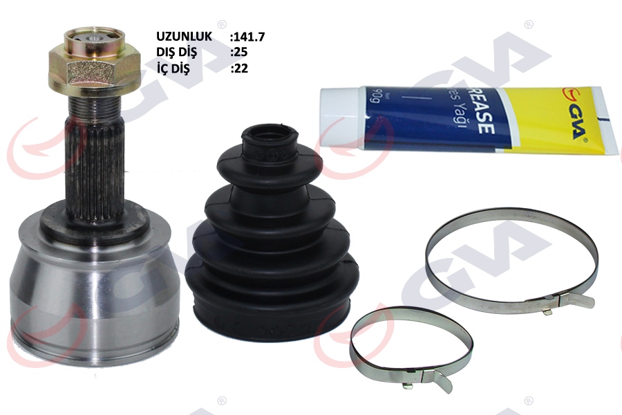 AKS KAFASI DIŞ ÖN PEUGEOT BIPPER 1.4 HDI (07-) (25x22x51) 141.5mm - GVA - OEM 3273.TC