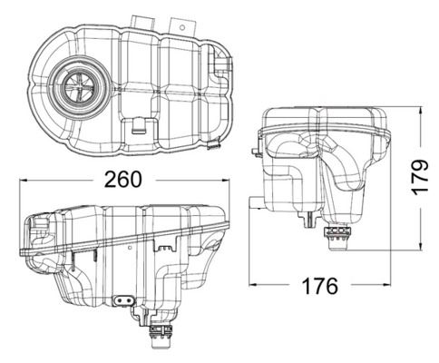 Ausgleichsbehälter AUDI A6 C7 - MAHLE