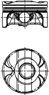 PİSTON + SEGMAN 84.00mm STD BMW N43 B20 E60 E87 E9...
