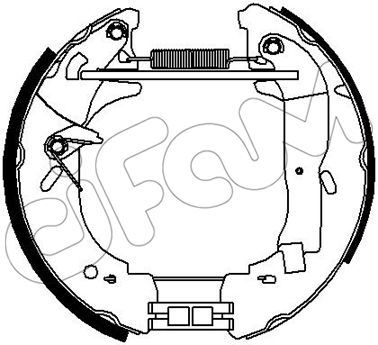 HIZLI TAMİR KİTİ(PAPUÇ+FREN SİLİNDİRİ+YAYLAR) FORD LCV TRANSİT V (E1) : 2.0;2.0 İ;2.0İ;2.5 Dİ;2.5 TD - CIFAM