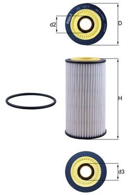 PASSENGER CARS — MAHLE OX1311D - MAHLE - OEM 72539254