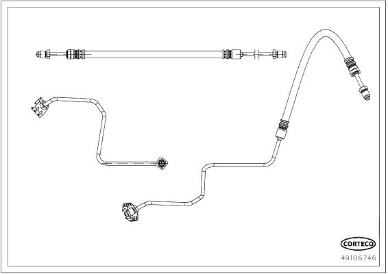 FREN HORTUMU — CORTECO 49106746 - CORTECO - OEM 9801034980