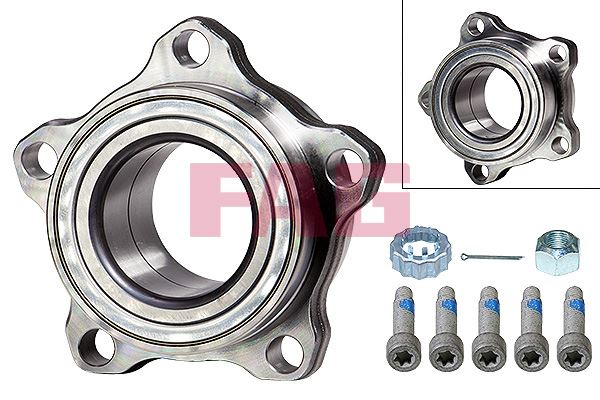 ÖN TEKER RULMANI ALÇAK TAVAN TRANSIT V347-V348 2.2 TDCI-2.4 TDCI 06=> (45x117x57)ABS`SİZ (5 BİJON) - FAG - OEM 6C111K018AA