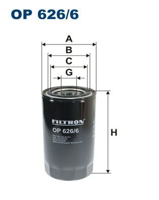 YAĞ FİLTRESİ IVECO — FILTRON OP626.6 - FILTRON - OEM 1399494