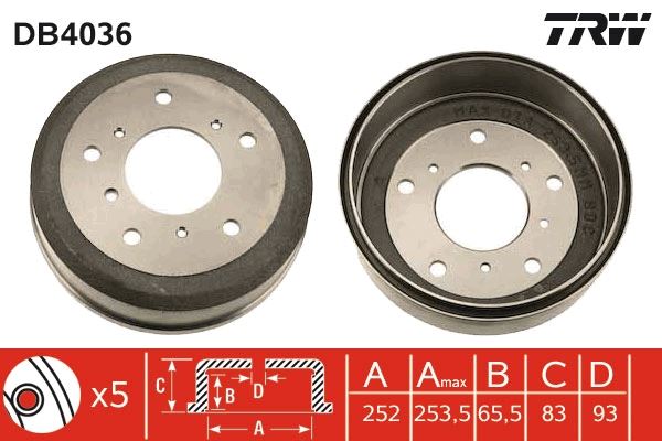 ARKA FREN KAMPANASI VOLKSWAGEN LT 28-35-LT 40-55 - TRW - OEM 281609617