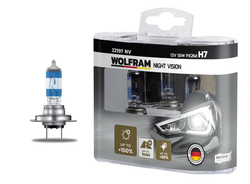 AMPUL 12V H7 55 PX26d NIGHT VISION +150% FAZLA + 2...