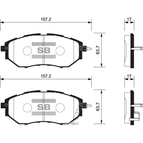 BALATA ÖN DİSK SUBARU LEGACY 2.0 (05-09) OUTBACK 3...