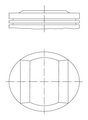 PİSTON COMPLETE (84)MM BMW