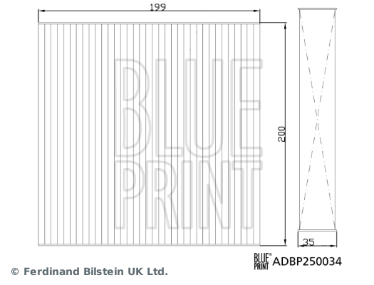 KABİN FİLTRESİ TİVOLİ (20).TİVOLİ (30).TİVOLİ 4X4 (20).TİVOLİ 4X4 (30) - BLUEPRINT - OEM 6912235000