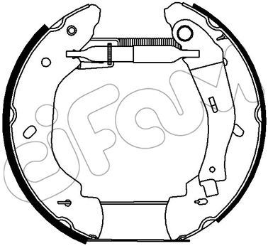 FREN BALATA ARKA TAKIM (PAPUÇLU) FORD TRANSİT 01> V184 (ÖNDEN ÇEKER) FREN SİLİNDİR İLE KİT - CIFAM - OEM 1C152B256AC