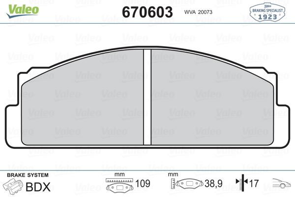 ÖN BALATA M131 DKŞ-S-SL-SLX-M124-SERÇE - VALEO - OEM 4236412