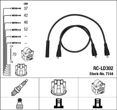 RC-LD302 ATEŞLEME KABLOSU - NGK