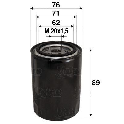 YAĞ FİLTRESİ JUMPY-JUMPER-DUCATO-BOXER 2.5TD-2.5D (0986TF0221) - VALEO - OEM 1109.S7